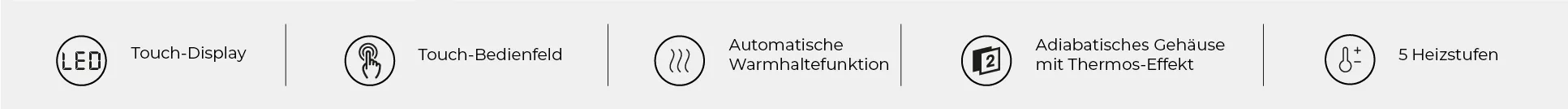 Wasserkocher 1,7L  Schnellkochfunktion, Abschaltautomatik, 2000W, BPA-frei – Colorsense A15E – Stylischer Wasserkocher mit LED-Anzeige