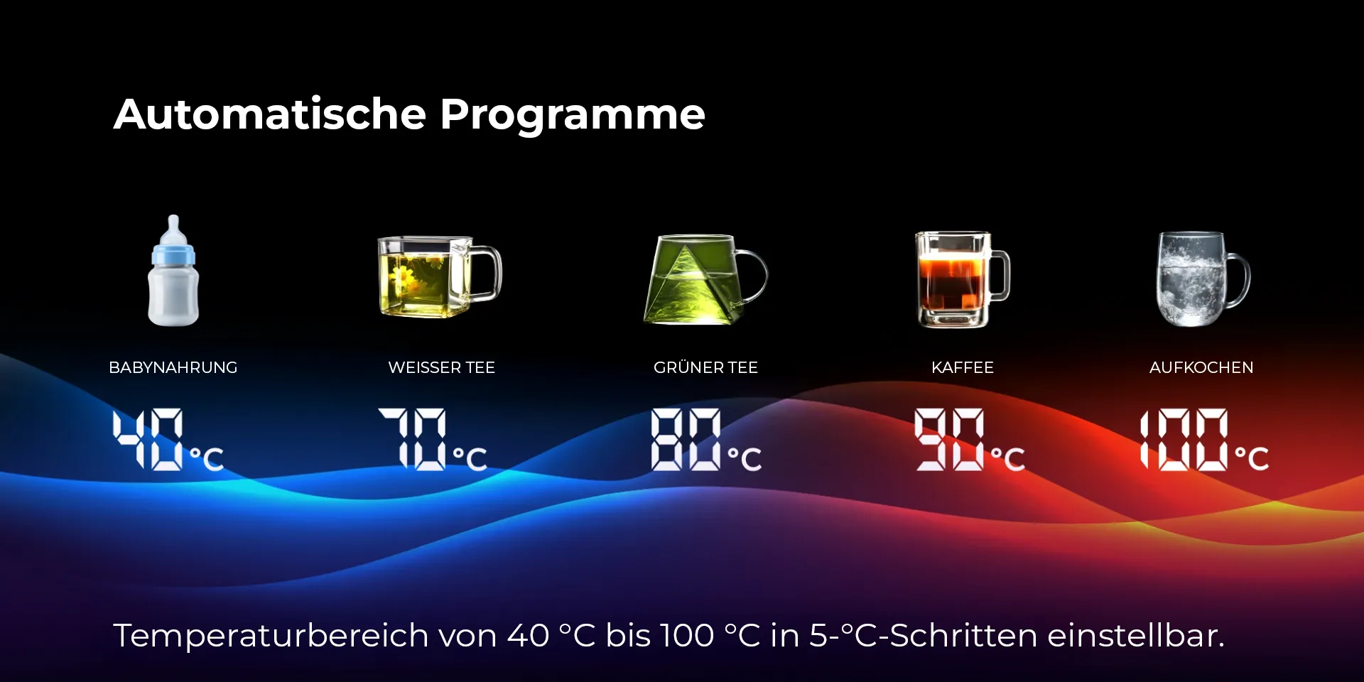 Wasserkocher 1,7L  RED COLORSENSE,  A11E 