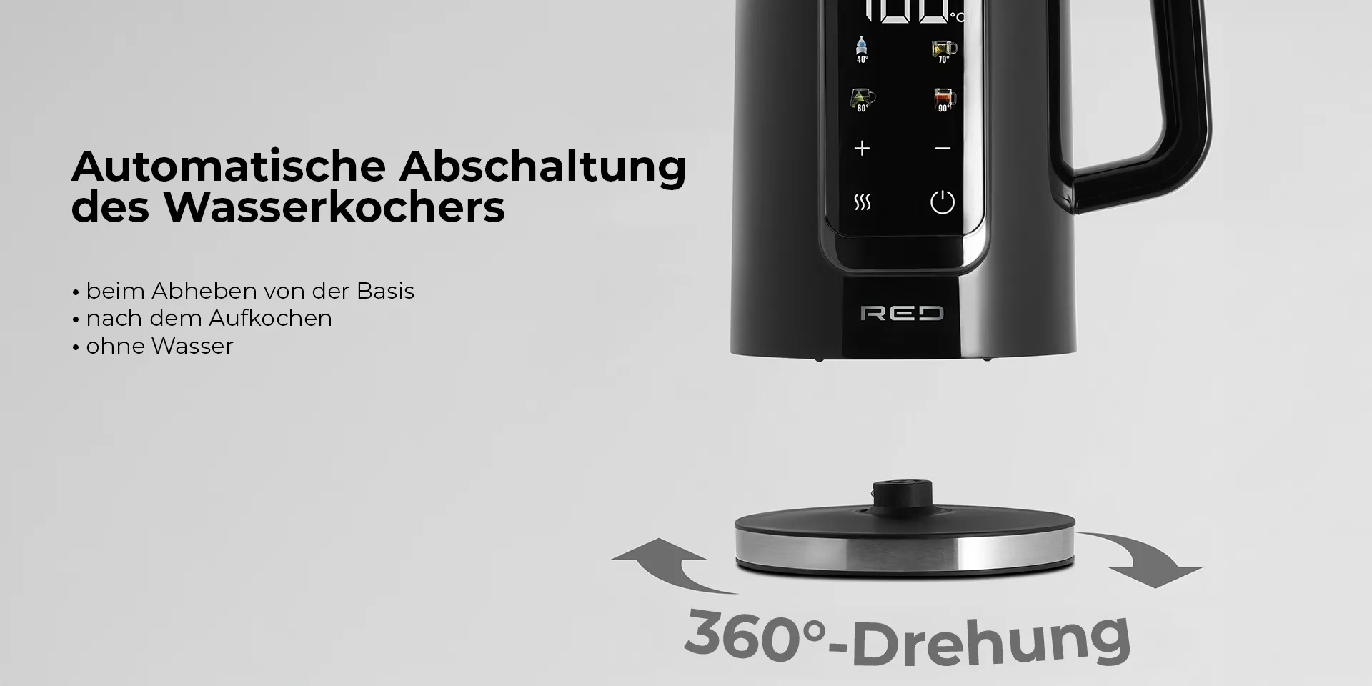 Wasserkocher 1,7L  RED COLORSENSE,  A11E 