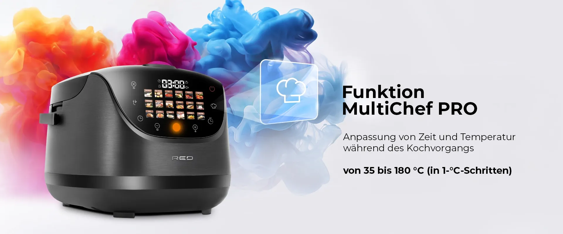 Multikocher  RED COLORSENSE - MC200 DE, (deutsch) 5 L