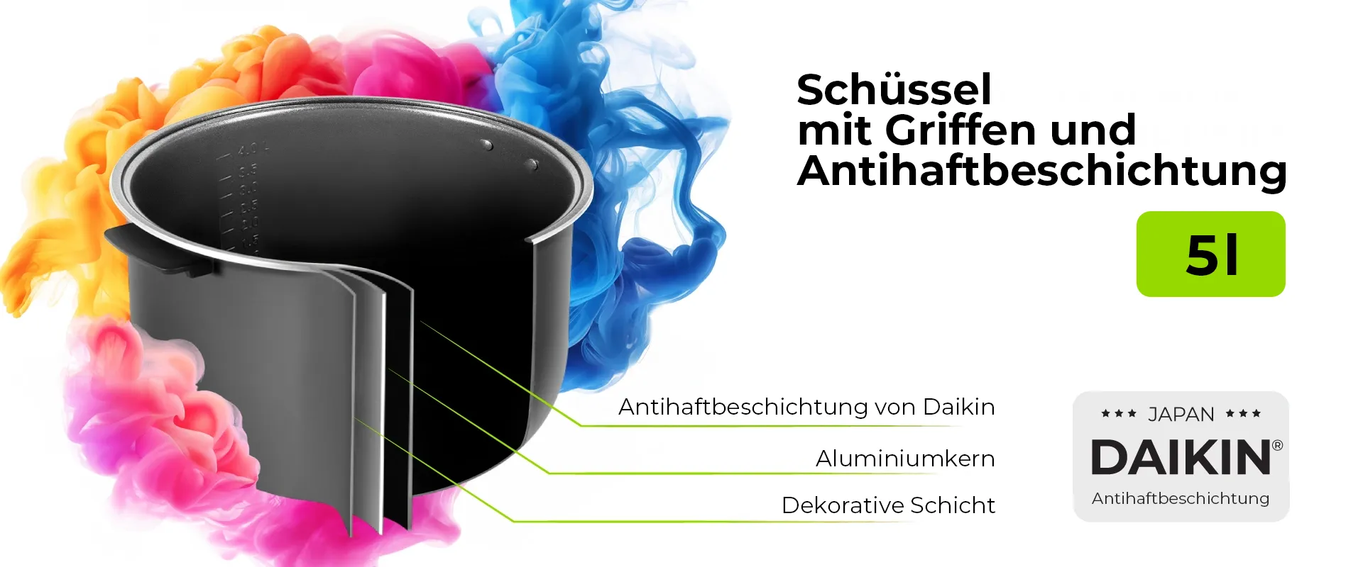 Multikocher  RED COLORSENSE - MC200 DE, (deutsch) 5 L